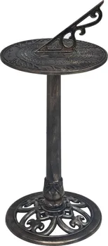 Hodiny vidaXL Sluneční hodiny bronzové 35,5 x 82 cm
