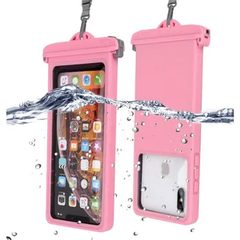 Pouzdro na mobilní telefon Univerzální voděodolný obal na telefon - světle růžový