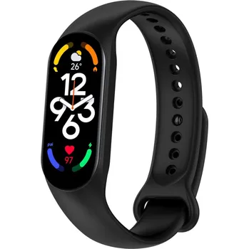 Příslušenství k chytrým hodinkám eses Silikonový řemínek pro Xiaomi Smart Band 7 - Černý