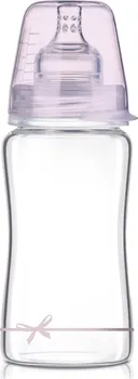 Kojenecká láhev Lovi Baby Shower Diamond Glass 250 ml růžová