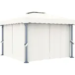 vidaXL Altán se závěsy 3 x 3 x 2,65 m
