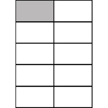 Speciální papír Samolepicí etiketa A4, 10ks na archu, 105 x 57 mm