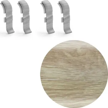 soklová lišta NOVÁK Spojka k soklové liště PVC dub letní 56x23 4ks NGTFD4