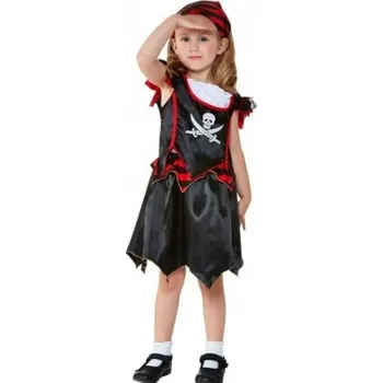 Karnevalový kostým Smiffys Kostým dětský Pirátka vel. 3-4 roky