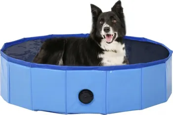 bazén pro psa Skládací bazén pro psy 100 x 30 cm modrý
