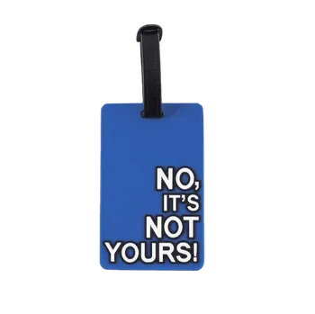 Příslušenství k zavazadlu Take it shop Visačky na kufry s originálními nápisy Barva: Tmavě modrá - No, it's not yours