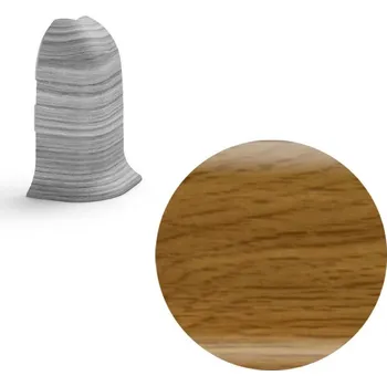 soklová lišta NOVÁK Vnější roh k soklové liště PVC dub královský 56x23 flexibilní NGOVF4