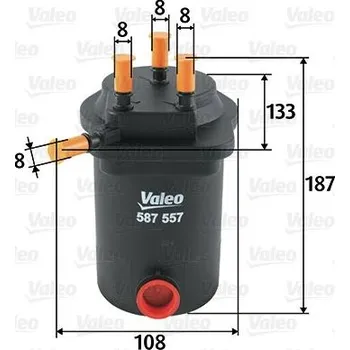Filtr do auta Palivový filtr VALEO 587557