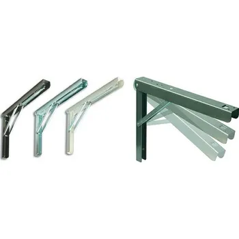 Nábytkové kování Polohovací konzola BÍLÁ HB krabice 84103 (Konzola držák konzole polic konzoly na pro poličku)