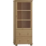 Max-i Vitrína ze dřeva GJERDE NORE Zvolte barvu:: bezbarvý lak, Šířka: 60 cm