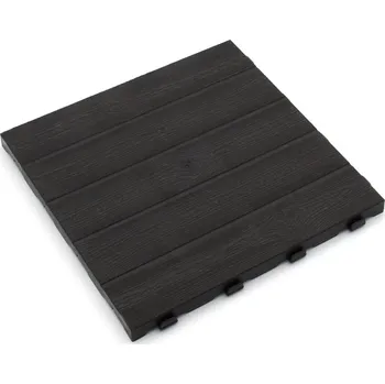 Venkovní dlažba Plastová terasová dlažba Linea Easy (dřevo) - délka 39 cm, šířka 39 cm, výška 2,65 cm