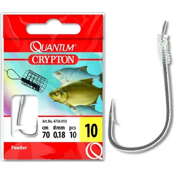 Quantum Hotové návazce na feeder a plavanou Crypton Balení: 0,18mm háček 10 Získejte slevu -5% za registraci v e-shopu