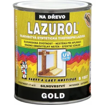 lazura Lazurol Gold S1037 T0 přírodní 0,75 l