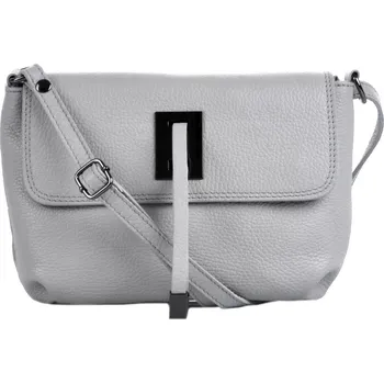 Kabelka Malá kožená kabelka přes rameno 5487 šedá, MAXFLY