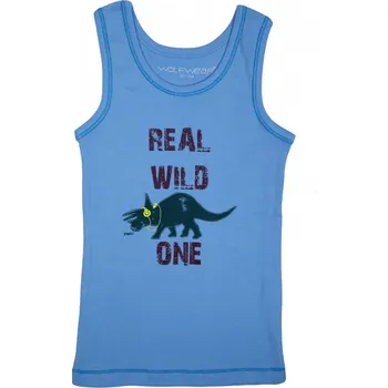 Nátělník WOLF Chlapecké spodní tílko modré S2062 Velikost: 122/128