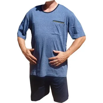 Pánské pyžamo xcena Pyžama melírové bavlněné Velikost: M