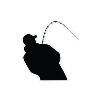 Rybářský naviják Ostatní Samolepka na auto RYBÁŘ Barva: Černá Získejte slevu -5% za registraci v e-shopu