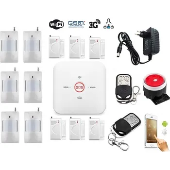 Sada domovního alarmu WiFi GSM alarm PROFI 100 (6+6)