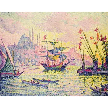 Plakát Plakát, Obraz - View of Constantinople, 1907, Paul Signac