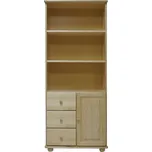 Max-i Policový regál ze dřeva BIRKELAND NORE Zvolte barvu:: bezbarvý lak