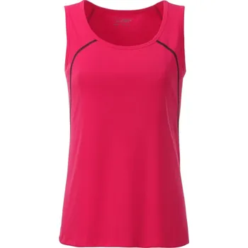 Daiber Dámské funkční tílko Sports Tanktop JN493 Barva: Růžová brilantní - Titan, Velikost: M