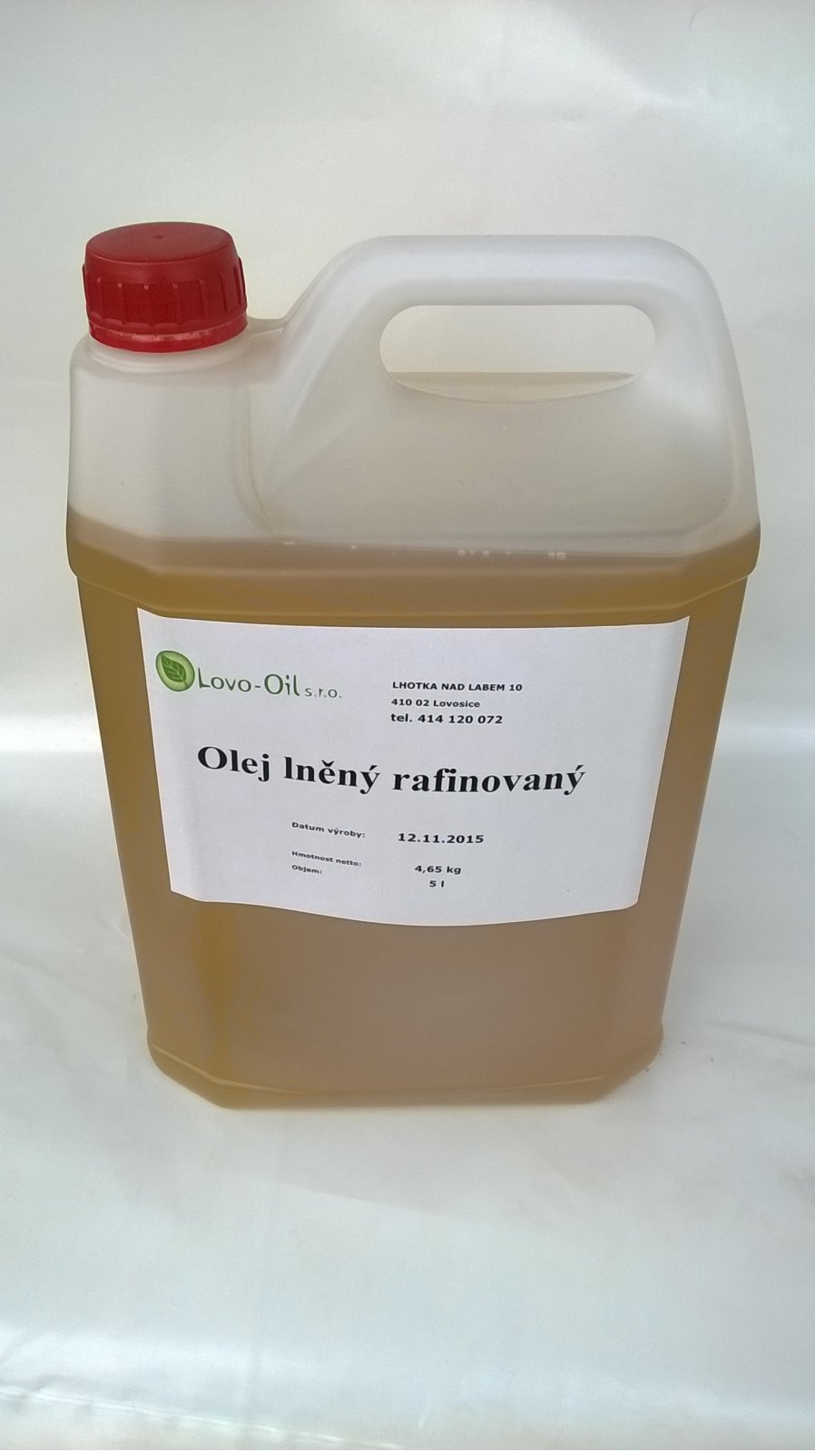 Lněný olej 5 l (Kanystr 5 l)