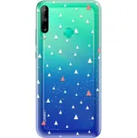 Odolné silikonové pouzdro iSaprio - Abstract Triangles 02 - white - Huawei P40 Lite E