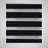 vidaXL Twinroll Zebra 240207 90 x 150 cm, černá