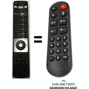 GoGEN TVL40982WEBCRR náhradní dálkový ovladač pro seniory