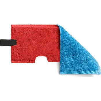 mop Oboustranný mop pro hladké povrchy a vysoušení - modročervený