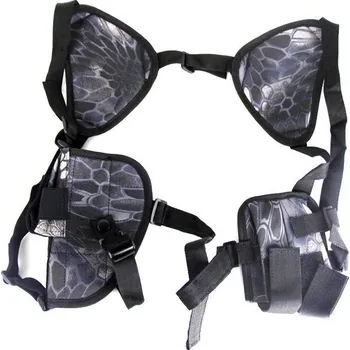 Příslušenství pro sportovní střelbu Podpažní pouzdro na zbraň - černé se světlým vzorem 024cb