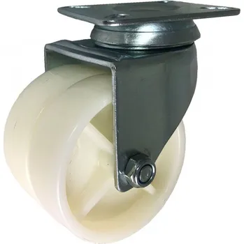 Pojezdové kolečko Plastové dvojité kolečko 75 mm v otočné vidlici