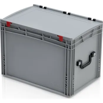 Přepravka na jídlo Přepravka EURO s víkem 60x40x43,5- 1 madlo na krátké straně