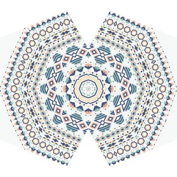 rouška Rouška bílá se vzorem mandala