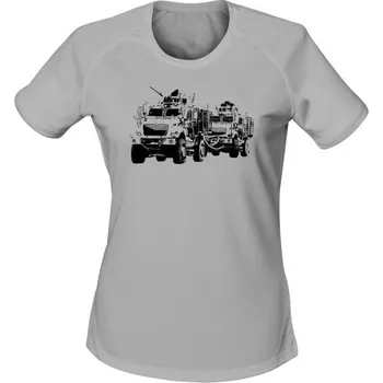 Dámské tričko Dámské funkční triko MRAP - světle šedá