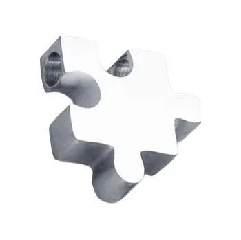 Přívěsek Šperky4U Drobný ocelový přívěsek - puzzle - PP-1014-ST
