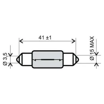 Osvětlení pro motocykl RMS Žárovka RMS FLOSSER 246510126 6V-15W T 15x42