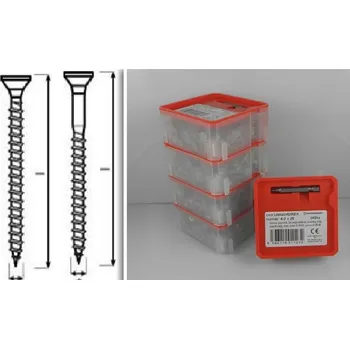 Vrut UNIQUADREX Deskovrut 4,5 x 40 UQ ZnŽl Q - box 120ks