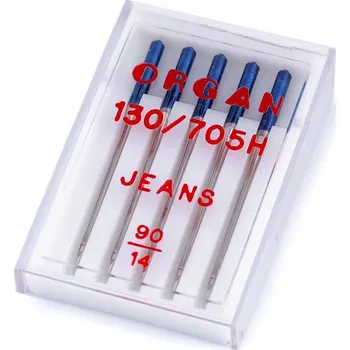 Nástroj na niť a příze Strojové jehly Organ Jeans 90/14