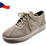 Pánské kožené polobotky PRESTIGE M20030 - 48 Hnědá vel. 40