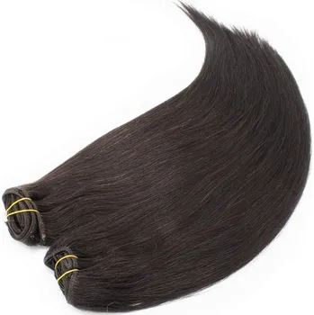 Příčesek Clip in maxi set 73cm pravé lidské vlasy – REMY 280g – PŘÍRODNÍ ČERNÁ