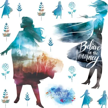 Samolepící dekorace DK S 3808 AG Design samolepicí dekorace - samolepka na zeď Disney - Frozen - ledové království, velikost 30 x 30 cm