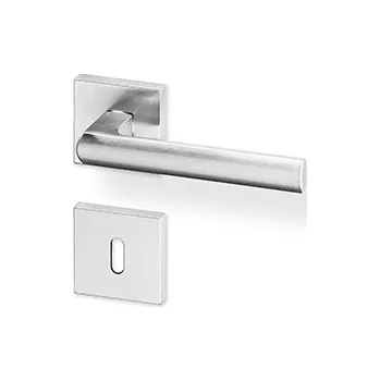 Dveřní kování Dveřní kování UNICA R HR efekt nerez KK (Dveřní rozetové kování UNICA R HR efekt nerez KK, vhodná pro interiér, pro dozický (obyčejný), cylindrický (fab) zámek, nebo s uzamykací páčkou na WC.)