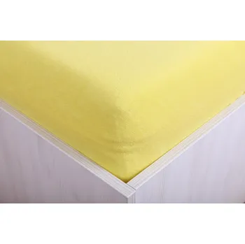 Prostěradlo Škodák Dětské prostěradlo froté s PUR zátěrem - nepropustné - sv. žluté 60x120/70x140 cm - Dětské prostěradlo froté s PUR zátěrem - nepropustné - sv. žluté 60x120 cm