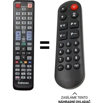 Samsung LE40C750R2W náhradní dálkový ovladač pro seniory