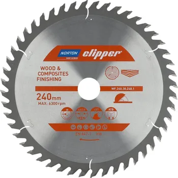 Pilový kotouč Norton Clipper Pilový kotouč WOOD FINISHING 240x30 3,0/2,0 48T ATB