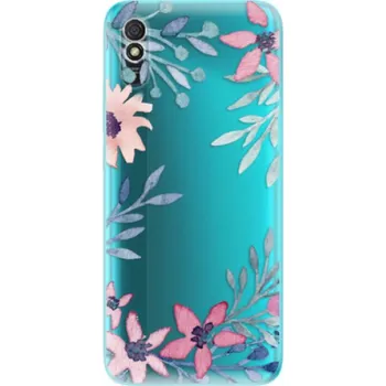 Pouzdro na mobilní telefon Odolné silikonové pouzdro iSaprio - Leaves and Flowers - Xiaomi Redmi 9A