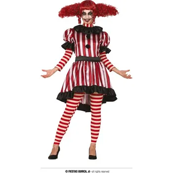 Karnevalový kostým Guirca Horor klaun dámský kostým Velikost: 36 – 38 (S)