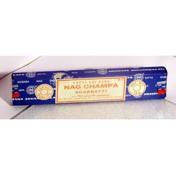 Vonná tyčinka Shrinivas Satya Nag Champa 15 g vonné tyčinky modré, balení 12 ks