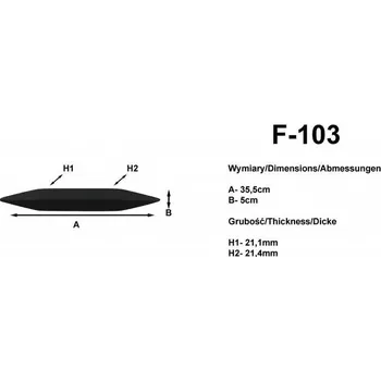 Lišta karosérie Lišty na nárazník 35 cm